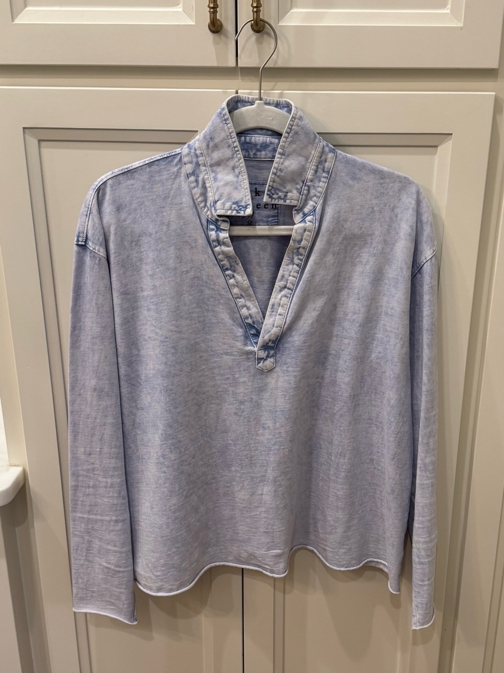 Frank and Eileen. Patrick popover Henley.  Vintage Jersey Size Medium